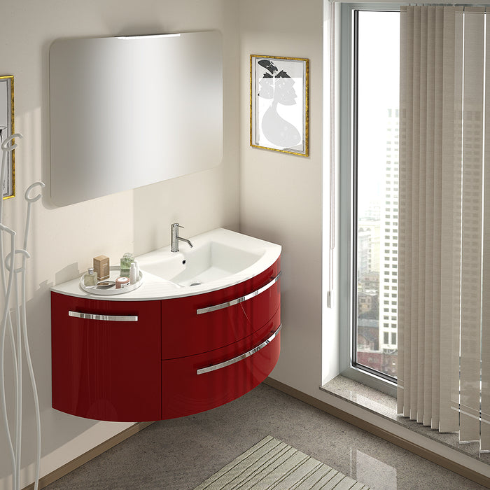 LaToscana Ambra 38" Vanity With Left-Rounded Cabinet AM38OPT2R
