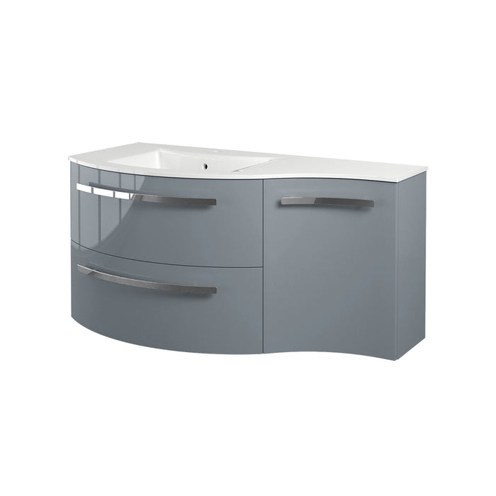 LaToscana Ambra 43" Vanity With Right Concave Cabinet AM43OPT1G
