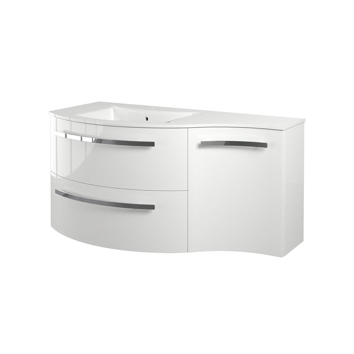 LaToscana Ambra 43" Vanity With Right Concave Cabinet AM43OPT1G