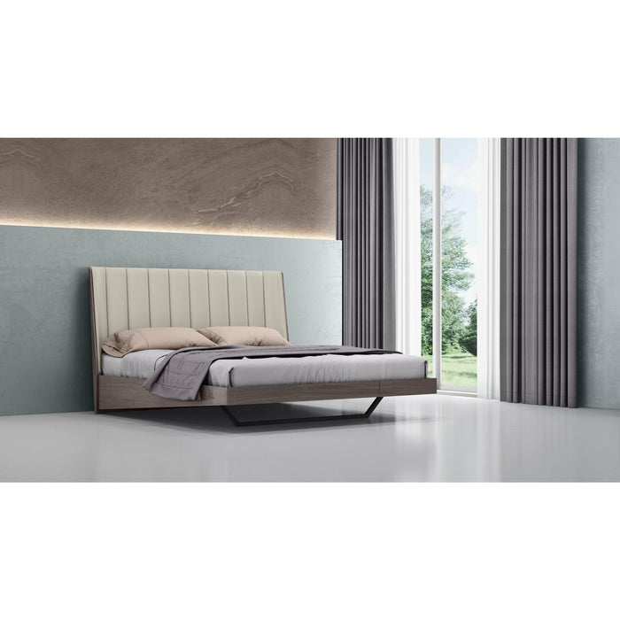 Whiteline Modern Living - Berlin Bed King BK1754-GRY/LGRY