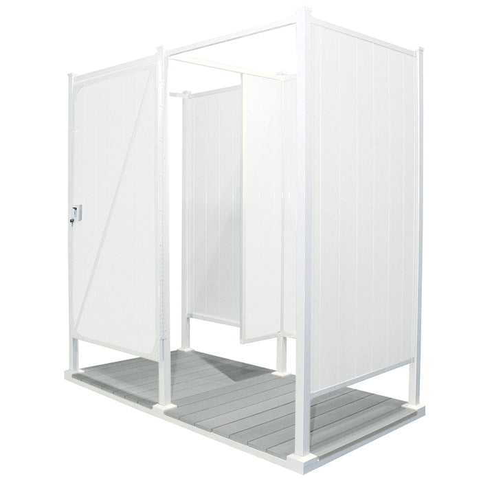 Avcon 46" Double Outdoor Shower Enclosure D-4-46W