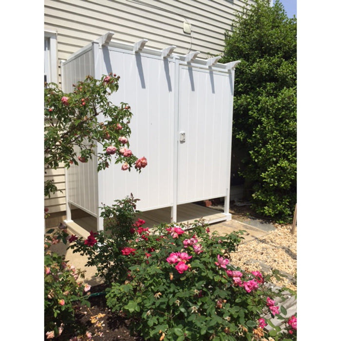 Avcon 46" Double Outdoor Shower Enclosure D-2-46W