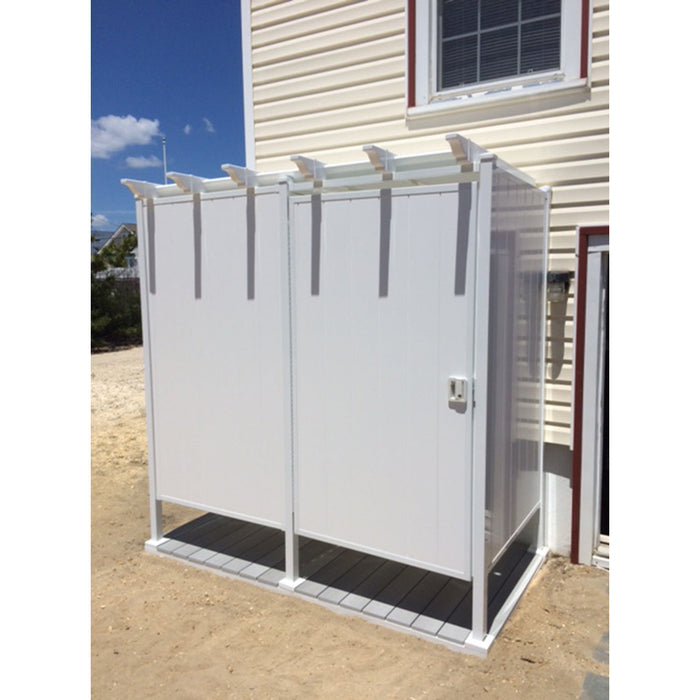 Avcon 46" Double Outdoor Shower Enclosure D-2-46W