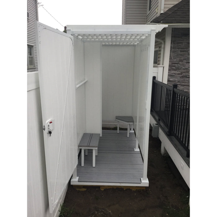 Avcon 46" Double Outdoor Shower Enclosure D-6-46W
