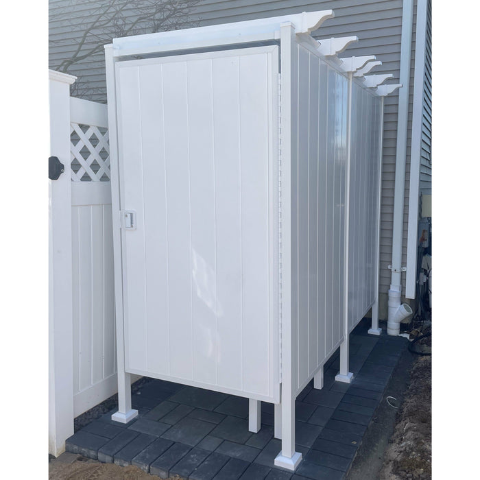 Avcon 46" Double Outdoor Shower Enclosure D-5-46W