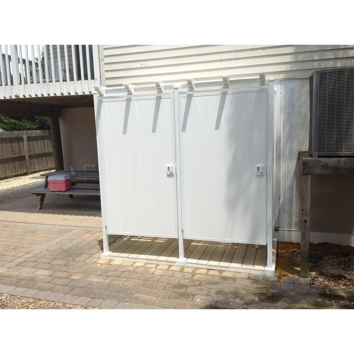 Avcon 46" Double Outdoor Shower Enclosure D-8-46W