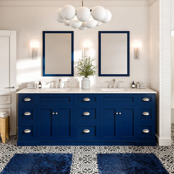 EVIVA Britney 42 Inch Transitional Ash Blue Bathroom Vanity