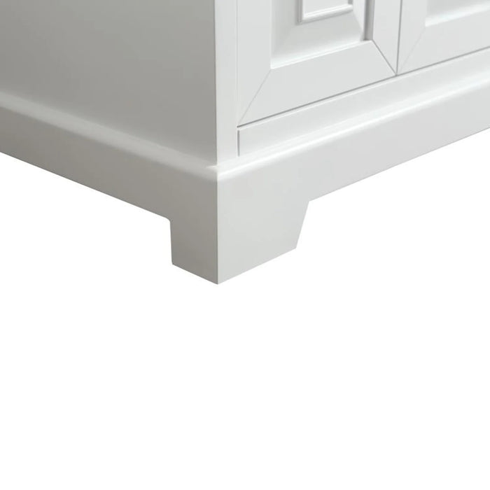 Eviva Monroe 72" White Transitional Double Sink Bathroom Vanity with White Carrara Top-EVVN123-72WH