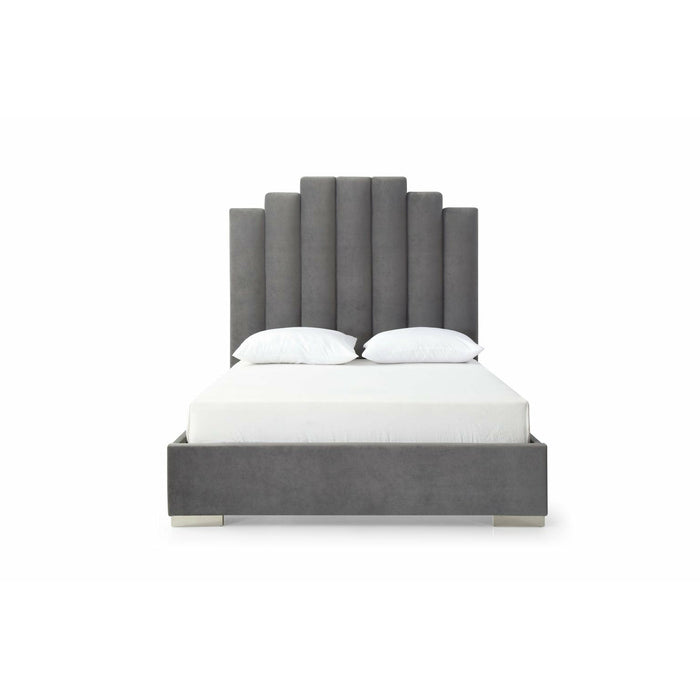 Whiteline Modern Living - Jordan Queen Bed BQ1688F-GRY