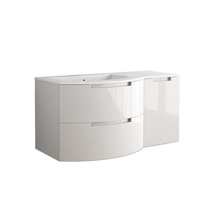 LaToscana Oasi 53" Vanity With Right Side Cabinet OA53OPT2W