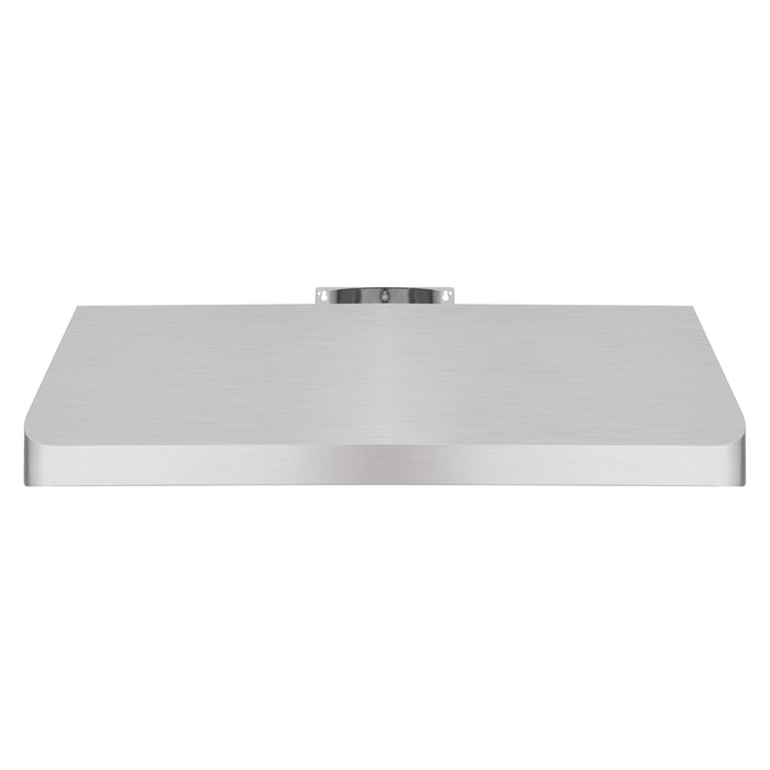 Cosmo 48"  Under Cabinet Range Hood with Push Button Controls, Permanent Filters, 3-Speed Fan and LED Lights in Stainless Steel COS-QB48