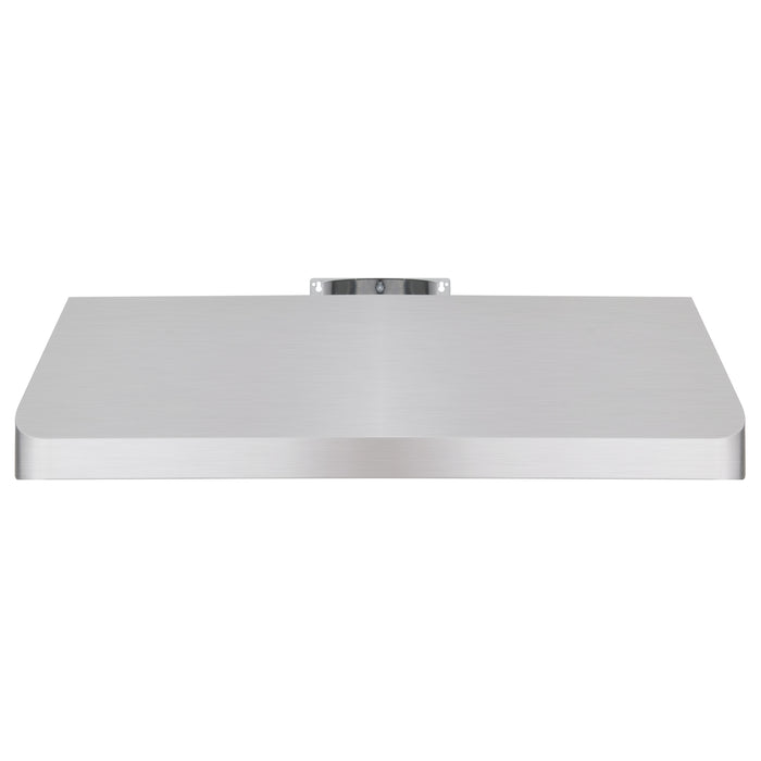 Cosmo QB90 36 in. Under Cabinet Range Hood with Push Button Controls, Permanent Filters, LED Lights, Convertible from Ducted to Ductless (Kit Not Included) in Stainless Steel COS-QB90