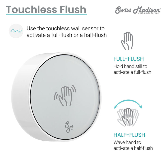 Swiss Madison Hugo Intelligent One-Piece Elongated Toilet, Touchless Dual-Flush 1.1/1.6GPF - SM-ST040