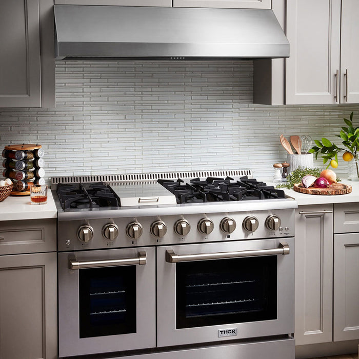 Thor Kitchen 48 " Professional Range Hood, 11"Tall in Stainless Steel (Duct cover sold separately) TRH4806