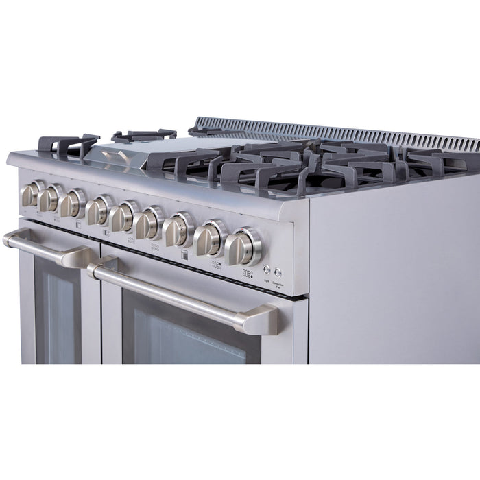 Thor Kitchen 48"Professional Dual Fuel LP  Range in Stainless Steel HRD4803ULP