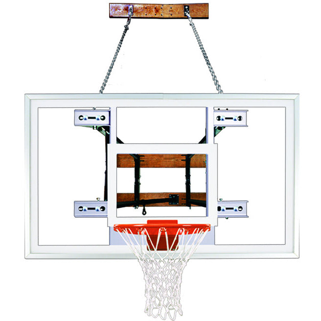 First Team FoldaMount82 Pro Side Folding Wall Mounted Basketball System