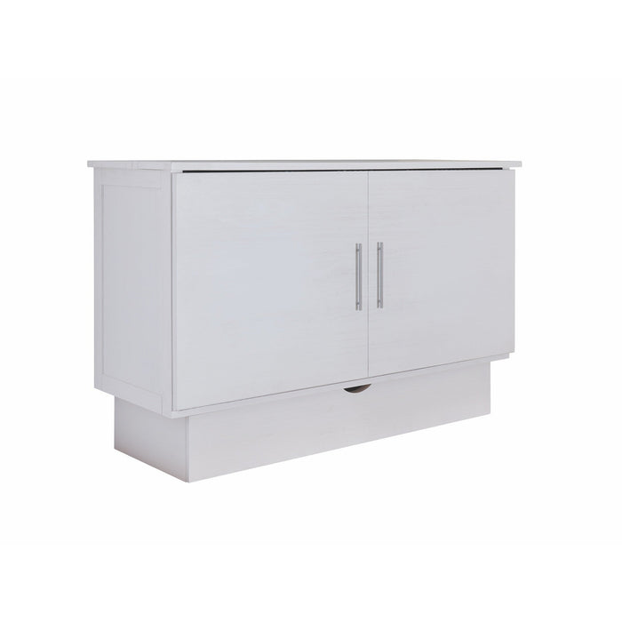 Arason Creden-ZzZ Madrid Full Size Murphy Cabinet Bed Brushed White/Brushed 502-10