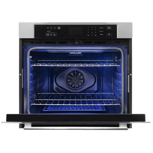 Cosmo 4 Piece, 36" Cooktop 30" Wall Oven 24.4" Microwave & French Door Refrigerator COS-4PKG-260