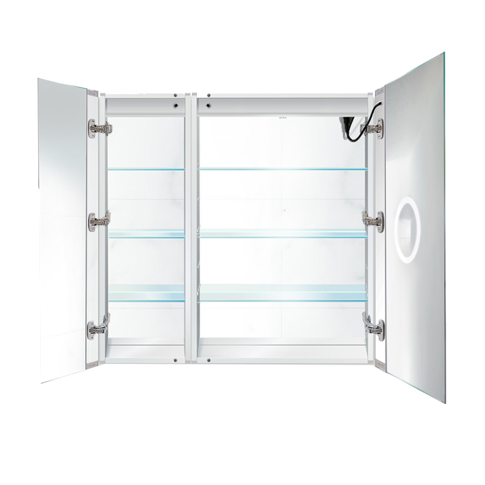Krugg Svange 36" X 36" LED Bi-View Medicine Cabinet with Dimmer & Defogger RIGHT HINGE SVANGE3636R
