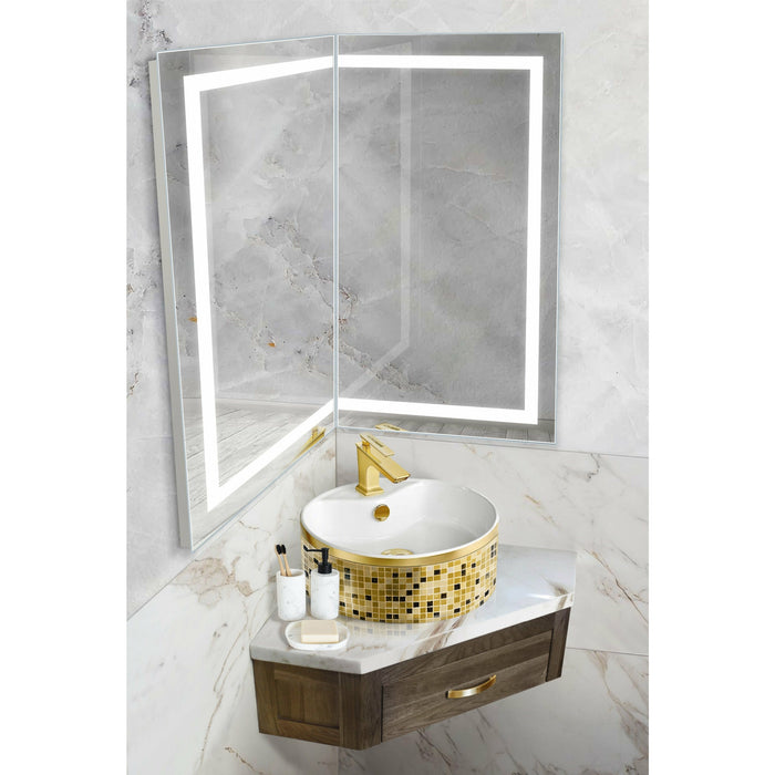 Wall-Mount Modular LED Bathroom Mirror