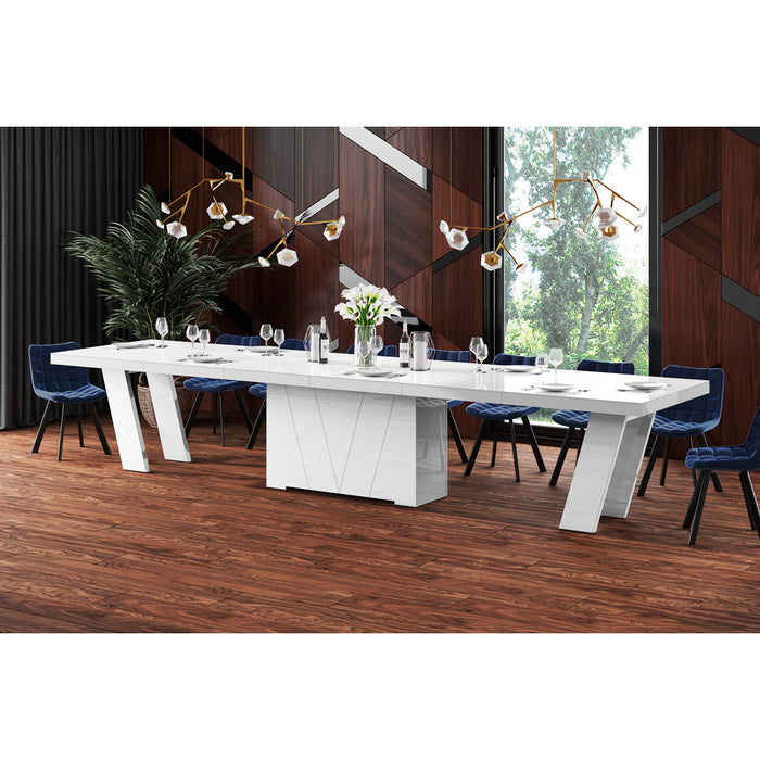 dining-table-with-4-extension-leaves-for-up-to-20-people-Dining-conference-room-table
