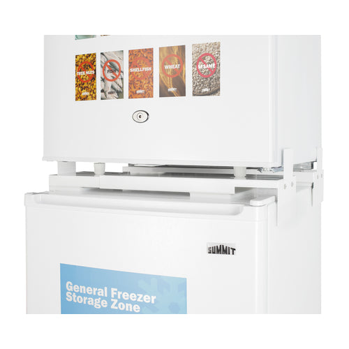 Summit 19" Wide Allergy-Free Refrigerator/General Purpose Refrigerator-Freezer Combination AZRF7W