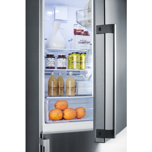 Summit 24" Wide Bottom Freezer Refrigerator FFBF246SS