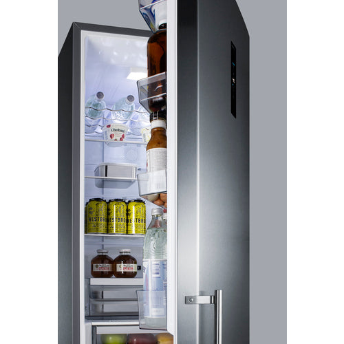 Summit 24" Wide Bottom Freezer Refrigerator With Icemaker FFBF181ES2IM
