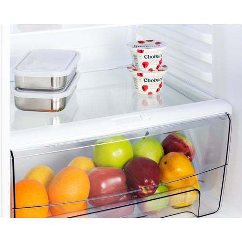 Summit 24" Wide Top Mount Refrigerator-Freezer With Icemaker FF1091WIM