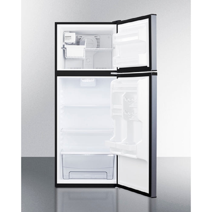 Summit 24" Wide Top Mount Refrigerator-Freezer With Icemaker FF1093SSIM