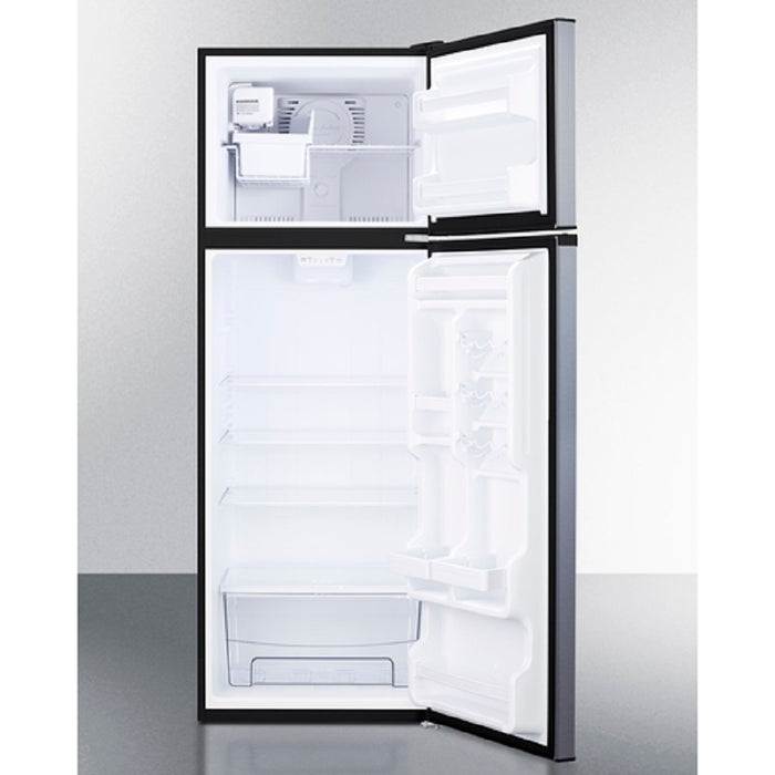 Summit 24" Wide Top Mount Refrigerator-Freezer With Icemaker FF1293SSIM