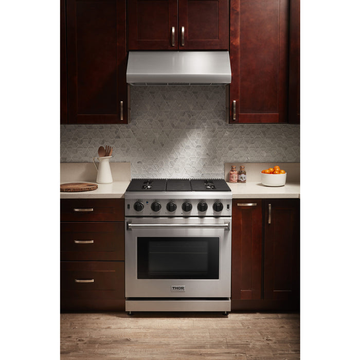Thor Kitchen 30'' Gas Range in Stainless Steel LRG3001U
