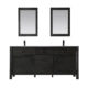 Altair Maribella 72" Double Bathroom Vanity Set in Rust Black and Carrara White Marble Countertop with Mirror  535072-RL-CA - Image 10