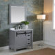 Altair Kinsley 36" Single Bathroom Vanity Set in Gray and Carrara White Marble Countertop with Mirror  536036-GR-CA - Image 10