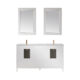 Altair Sutton 60" Double Bathroom Vanity Set in White and Carrara White Marble Countertop with Mirror  541060-WH-CA - Image 10