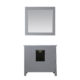 Altair Isla 36" Single Bathroom Vanity Set in Gray and Carrara White Marble Countertop with Mirror 538036-GR-CA - Image 10