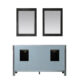 Altair Maribella 60" Double Bathroom Vanity Set in Rust Black and Carrara White Marble Countertop with Mirror 535060-RL-CA - Image 10