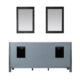 Altair Maribella 72" Double Bathroom Vanity Set in Rust Black and Carrara White Marble Countertop with Mirror  535072-RL-CA - Image 11