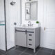 Altair Kinsley 36" Single Bathroom Vanity Set in Gray and Carrara White Marble Countertop with Mirror  536036-GR-CA - Image 11