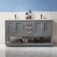 Altair Remi 60" Double Bathroom Vanity Set in Gray and Carrara White Marble Countertop with Mirror 532060-GR-CA - Image 11
