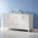 Altair Sutton 60" Double Bathroom Vanity Set in White and Carrara White Marble Countertop with Mirror  541060-WH-CA - Image 11