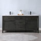 Altair Maribella 72" Double Bathroom Vanity Set in Rust Black and Carrara White Marble Countertop with Mirror  535072-RL-CA - Image 12