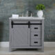 Altair Kinsley 36" Single Bathroom Vanity Set in Gray and Carrara White Marble Countertop with Mirror  536036-GR-CA - Image 13