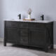 Altair Maribella 60" Double Bathroom Vanity Set in Rust Black and Carrara White Marble Countertop with Mirror 535060-RL-CA - Image 12