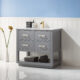 Altair Remi 36" Single Bathroom Vanity Set in Gray and Carrara White Marble Countertop with Mirror  532036-GR-CA - Image 12