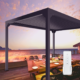 Bon Pergola 10' x 10' Villa Pergola - Motorization & Lighting included, Dark Grey or White - Image 11