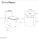 Swiss Madison Carré One-Piece Square Toilet Dual-Flush 1.1/1.6 gpf - SM-1T256 - Image 42