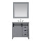 Altair Kinsley 36" Single Bathroom Vanity Set in Gray and Carrara White Marble Countertop with Mirror  536036-GR-CA - Image 12