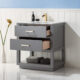 Altair Remi 30" Single Bathroom Vanity Set in Gray and Carrara White Marble Countertop with Mirror  532030-GR-CA - Image 13