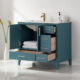 Altair Sutton 36" Single Bathroom Vanity Set in Royal Green and Carrara White Marble Countertop with Mirror  541036-RG-CA - Image 13